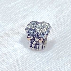 Pandora Palm trees sterling silver with gold coconuts